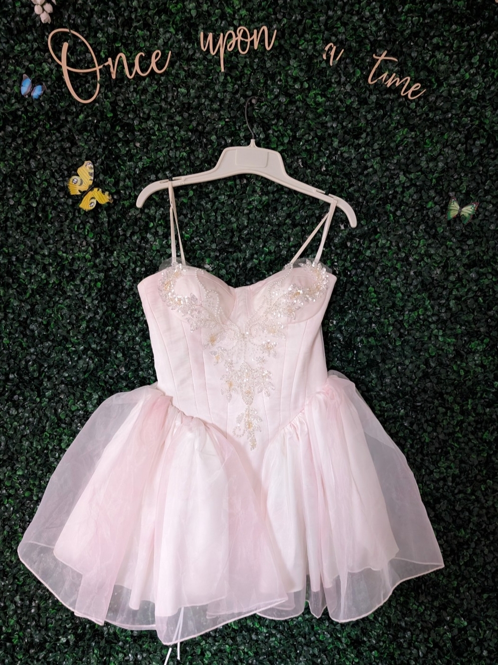 Women's Pink Corset Puff Dress - Balletcore, Glinda, Sugarplum Fairy